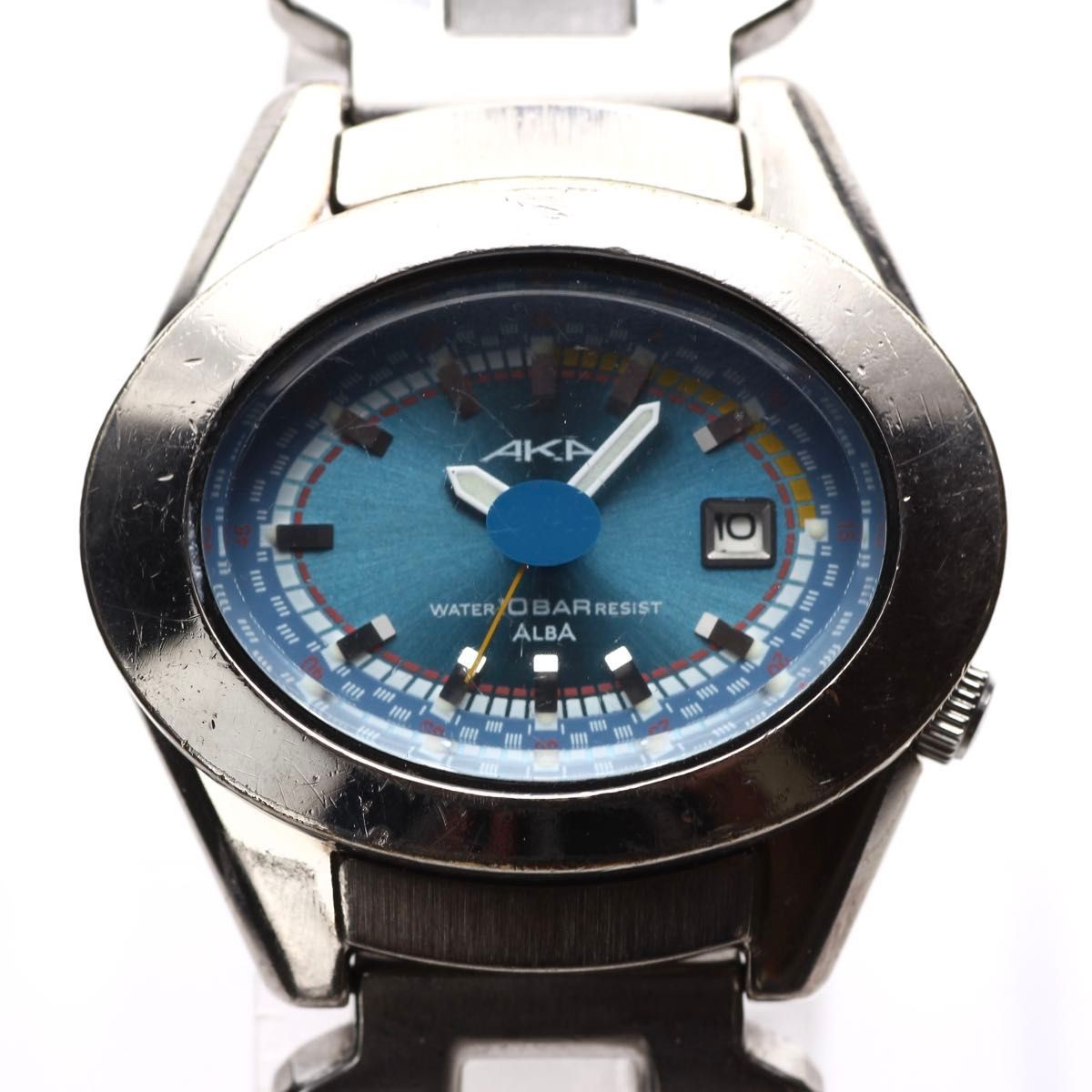 Rare SEIKO ALBA AKA Quartz Wristwatch Y2K Vintage Boys Size V782 5A40 Rare Worki