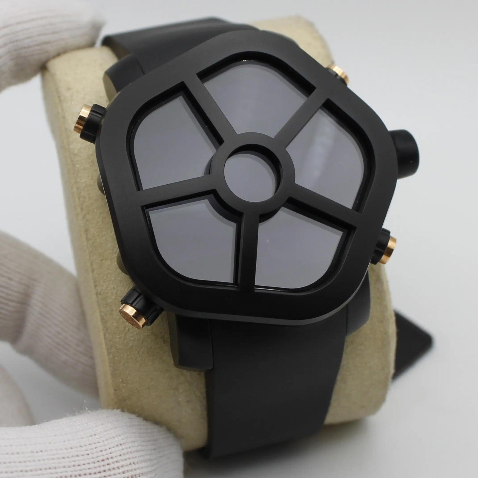 Jacob & Co. Ghost Steel Black PVD Quartz Mens Watch GH100.14.NS.MR.AHA4D