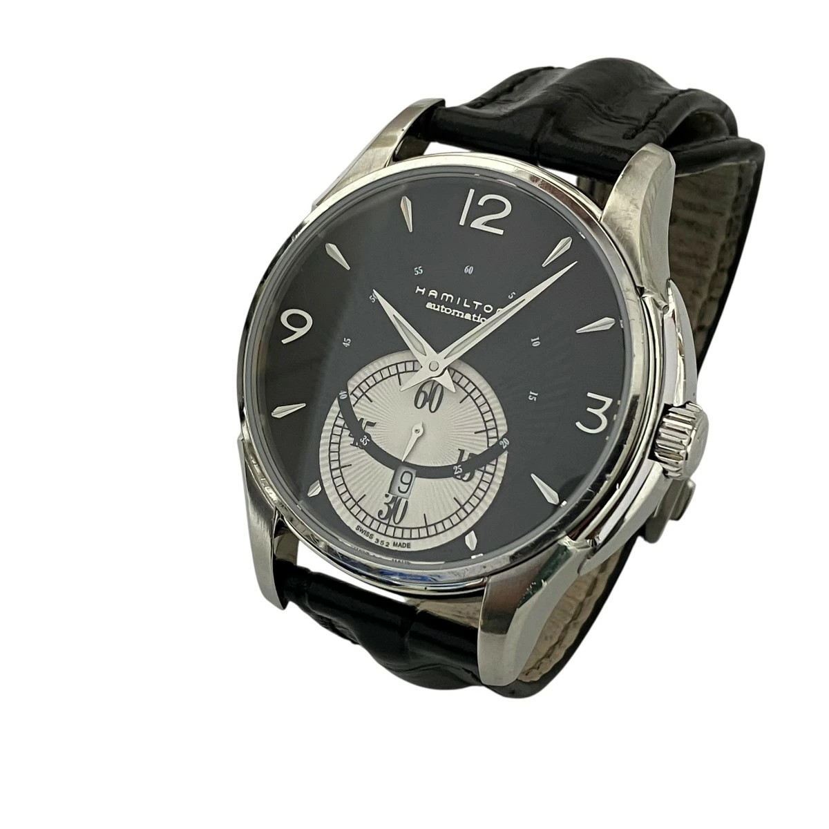 [B1R] Hamilton Jazzmaster Small Second Silver Black Dial Watch [v2y]