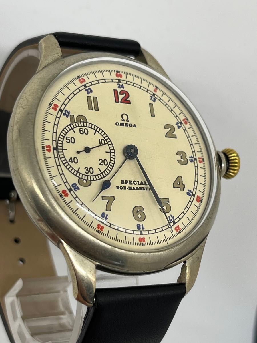 OMEGA Special Non-Magnetic Vintage Manual Wind Small Seconds Ivory Dial Watc