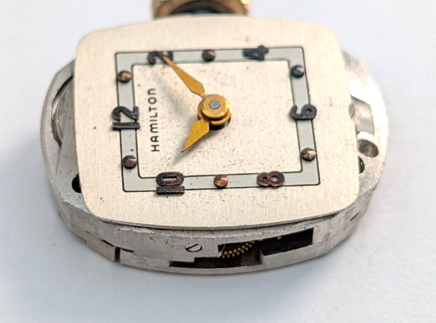 1950s HAMILTON 750 17j 231550A Vintage Ladies 13mm Watch Movement PARTS REPAIR