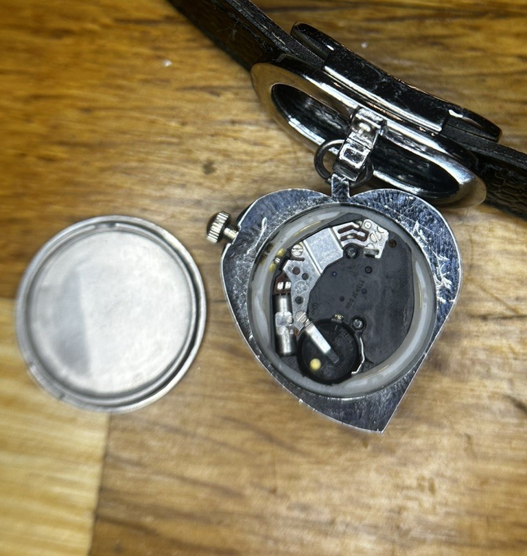 Authentic Louis Vuitton Ladies Heart Charm Watch – Serviced / New ETA & Boxed