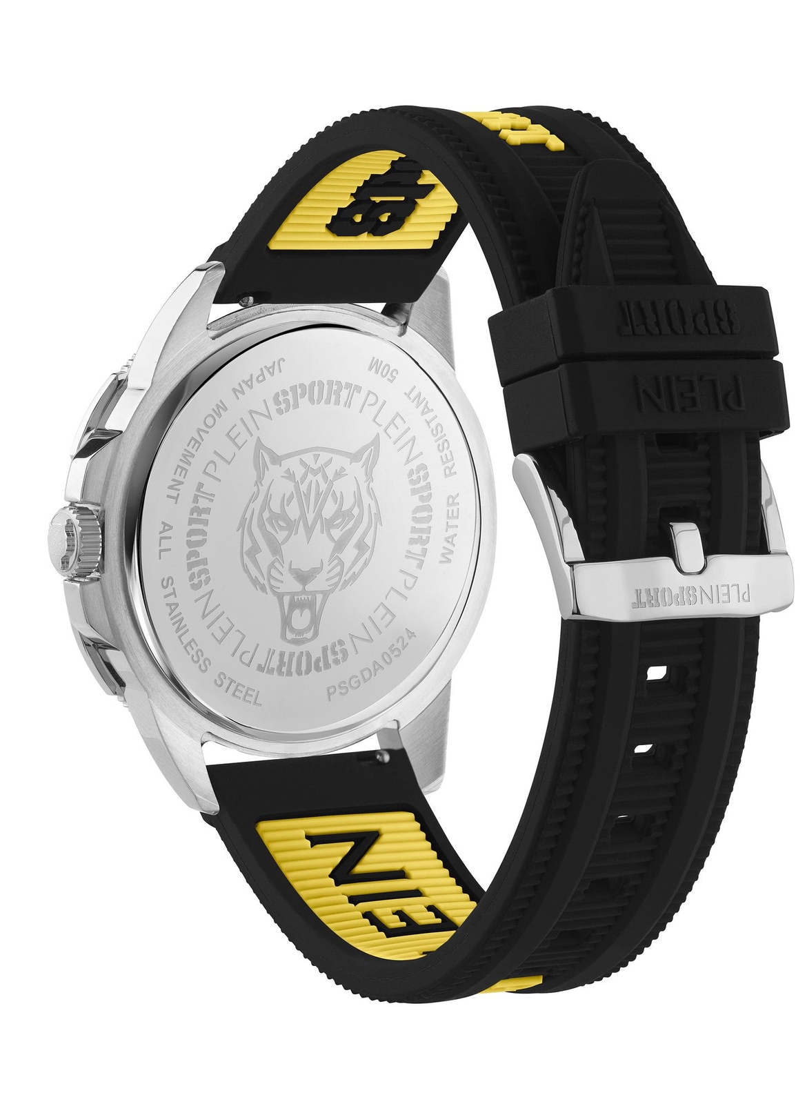 Plein Sport Men’s Watch Analog Quartz RAMPAGE PSGDA0524 Stainless Steel Silicone