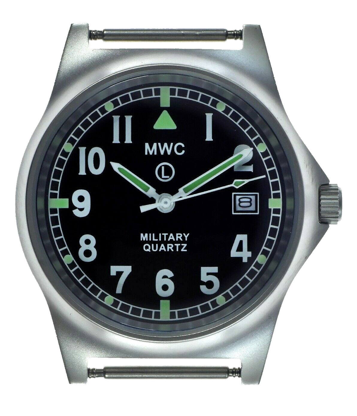 MWC G10LM Military Watch | 50m | Date Window | Screw Case Back | Olive Strap