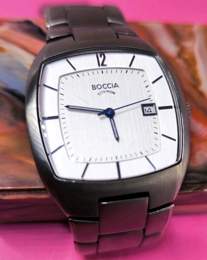 Vintage Boccia Mens Titanium Watch Quartz
