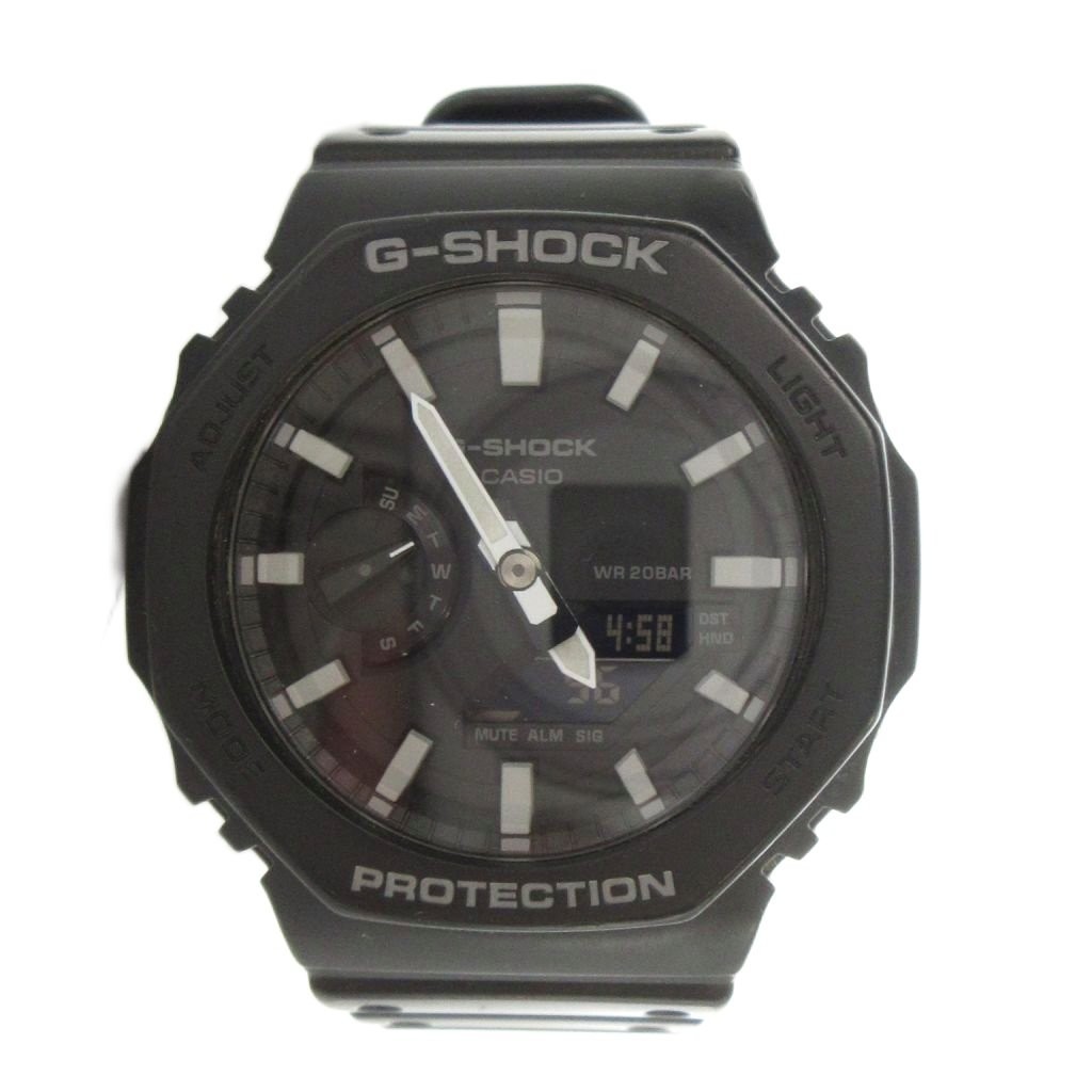 Casio G-Shock GA-2100 Analog-Digi Quartz Black 40mm Steels Mens Watch