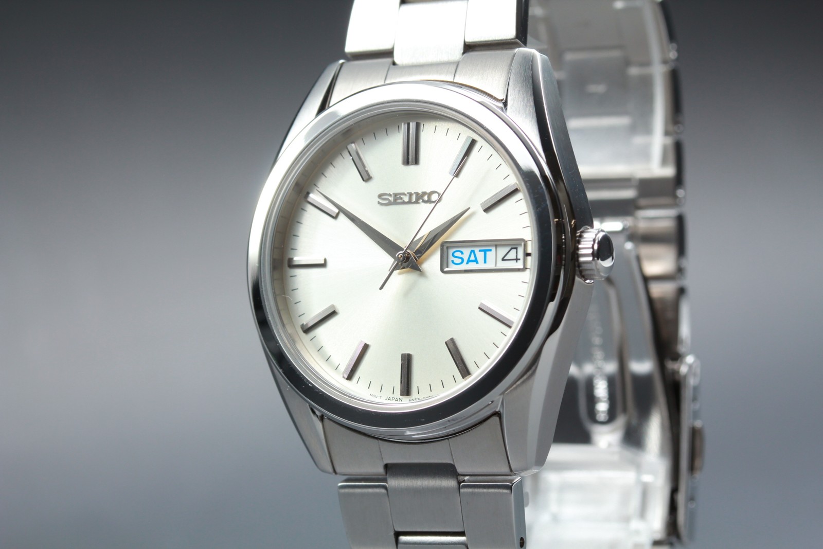 Seiko SBTH007 6N53-00B0 Silver Dial Quartz DayDate Men’s Watch KANJI [MINT]