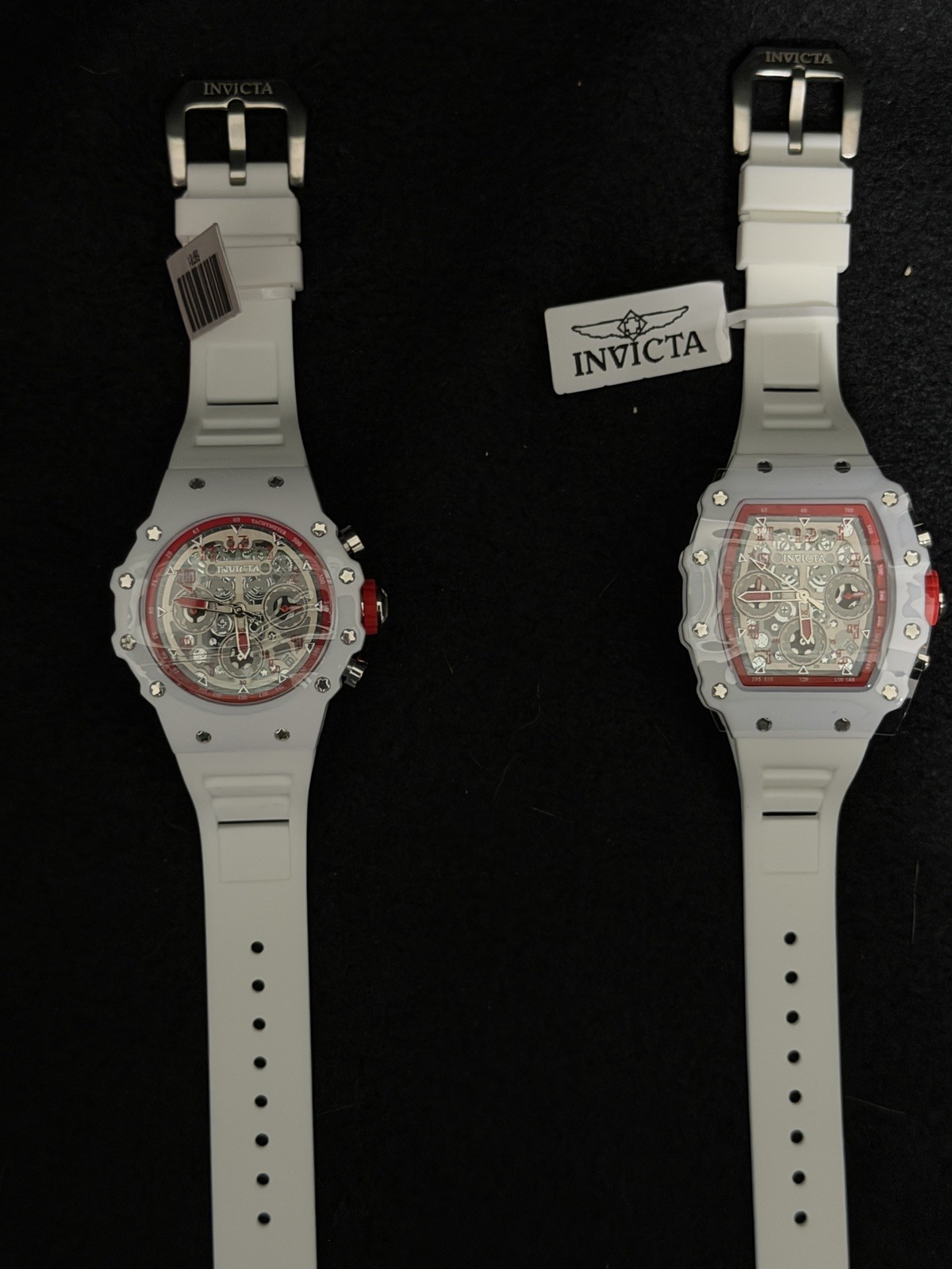 Invicta Racing Collection Bundle Valxor Valyron |White & Red Racing Chronographs