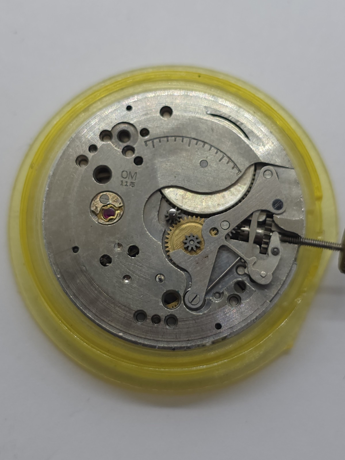 Vintage O. Maire INC Cal. OM 115 Good Main Spring Stem Watch Movement Uhren