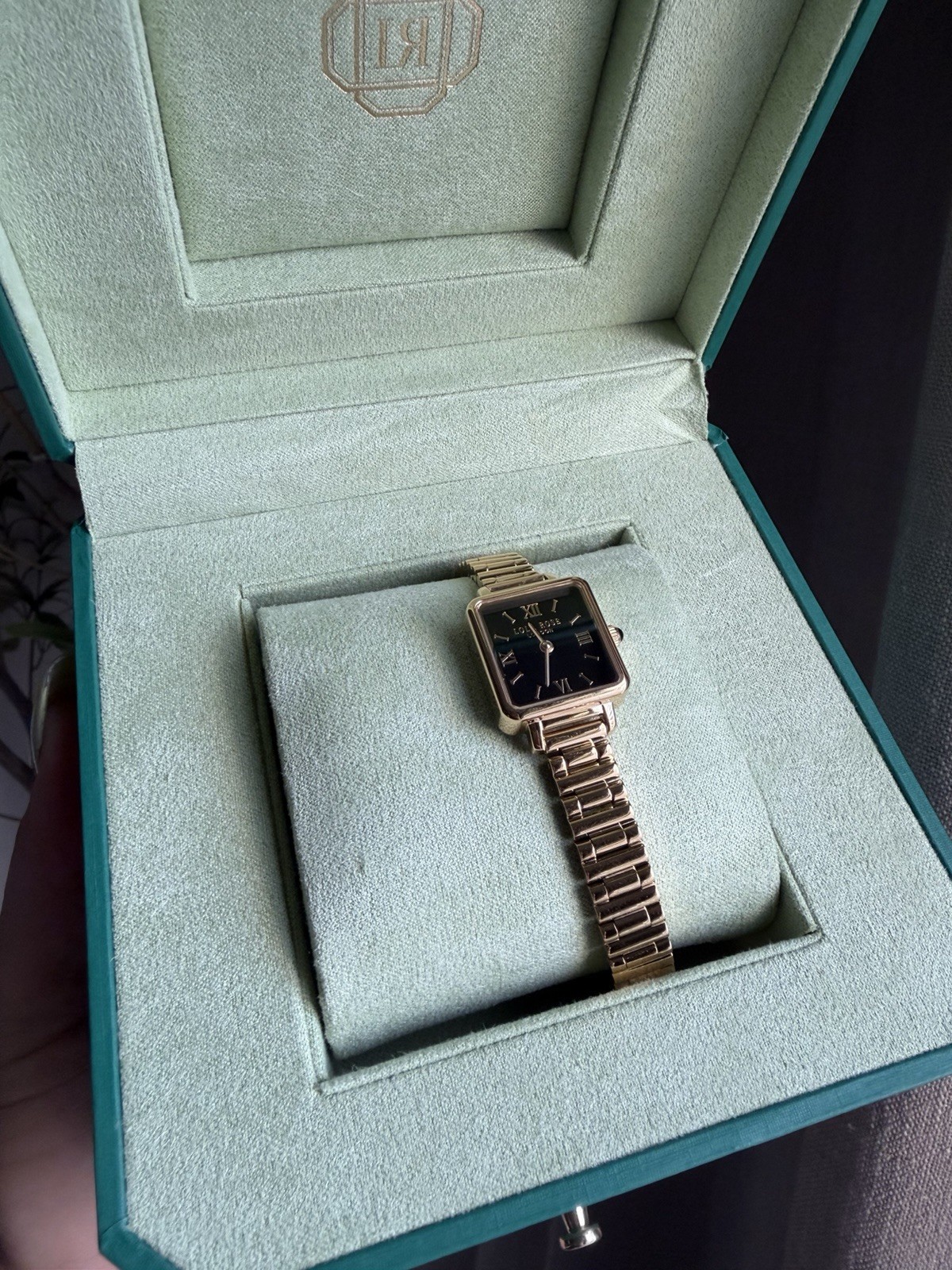 Lola Rose London Women Golden Black Onyx Watch NWT