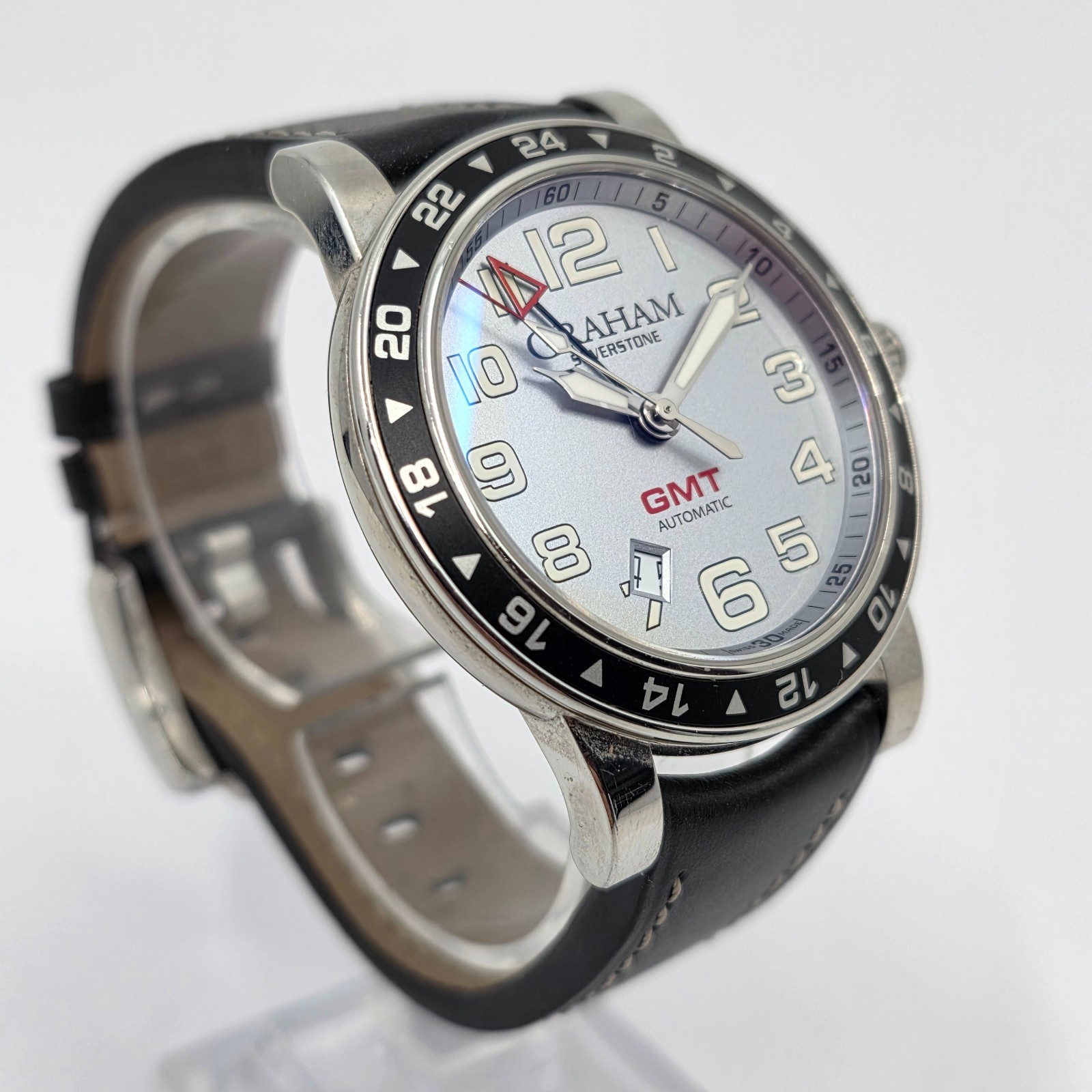 Graham Silverstone GMT Silver Dial 42MM Stainless Steel Automatic AN-2TZAS