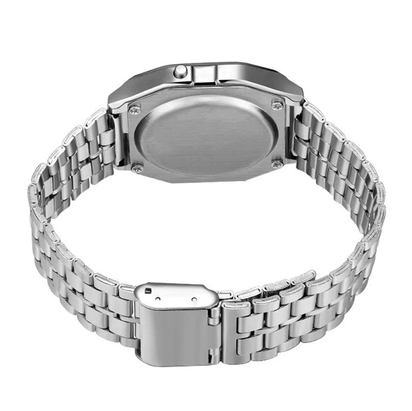 F-91W-1 Men’s 2025 Digital Silver Steel Watch Classic Alarm Light Waterproof