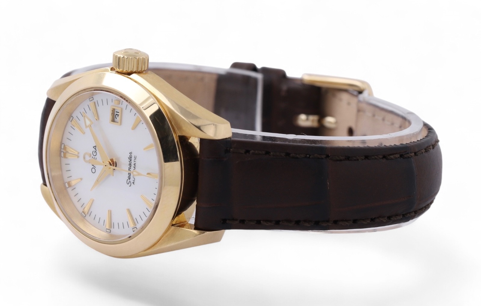 OMEGA Seamaster Aqua Terra Automatic Date MOP Dial – 29.5mm – 18ct Yellow Gold