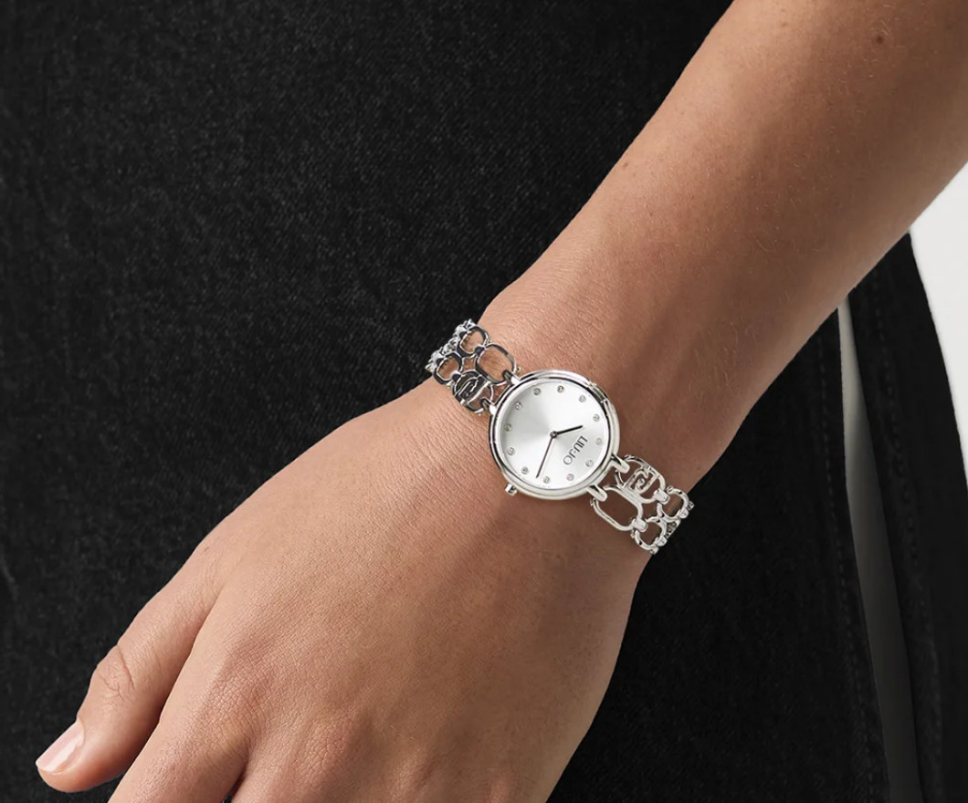 Liu Jo Sign Ladies Watch Bracelet Stainless Steel Silver Dial Zircon 18mm