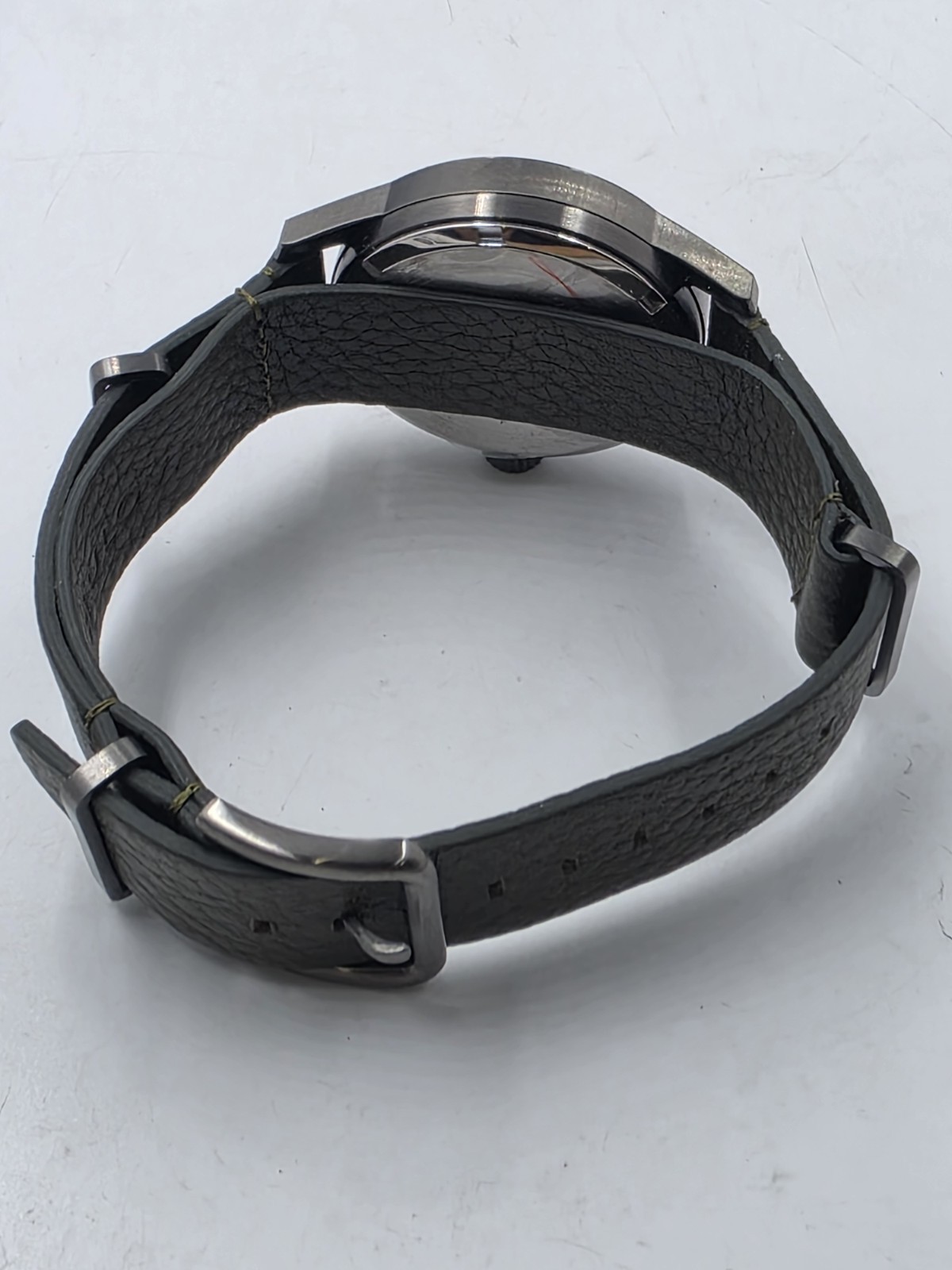 Men’s Bulova Military Hack Black Dial Green Leather Strap Automatic Watch 98A255