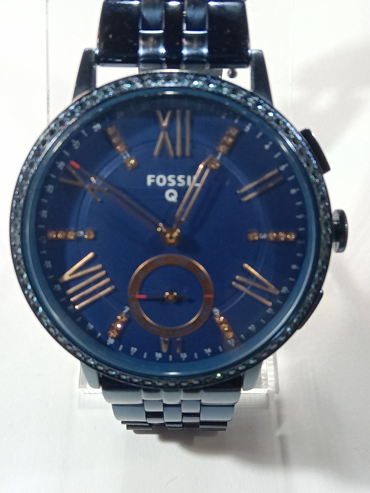 Fossil Q Gazer Hybrid Smartwatch Watch Crystal-Embellished FTW1145 SKU:8930252