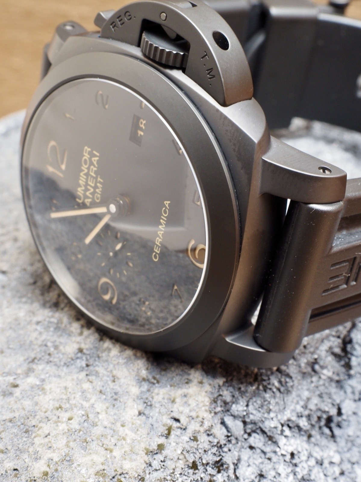 Panerai Luminor 44 Ceramic Ceramica Auto PAM00441 «T» Full Set 2 Straps! CRAZY!