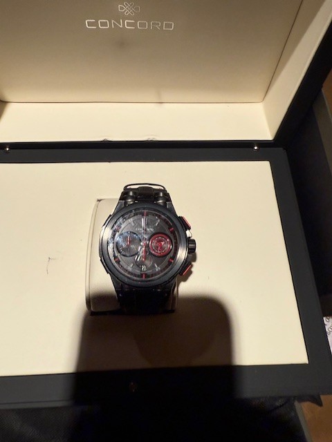 Concord mens C2 model 04.6.36.1067 ref no, 0320183 black