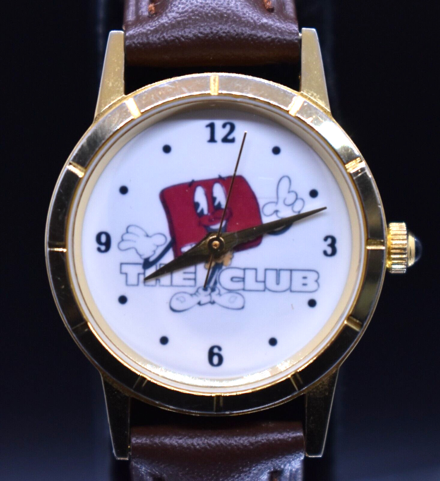 Vtg THE CLUB Steering Wheel Lock Women’s Watch by Image Watches Inc NEW BATTERY