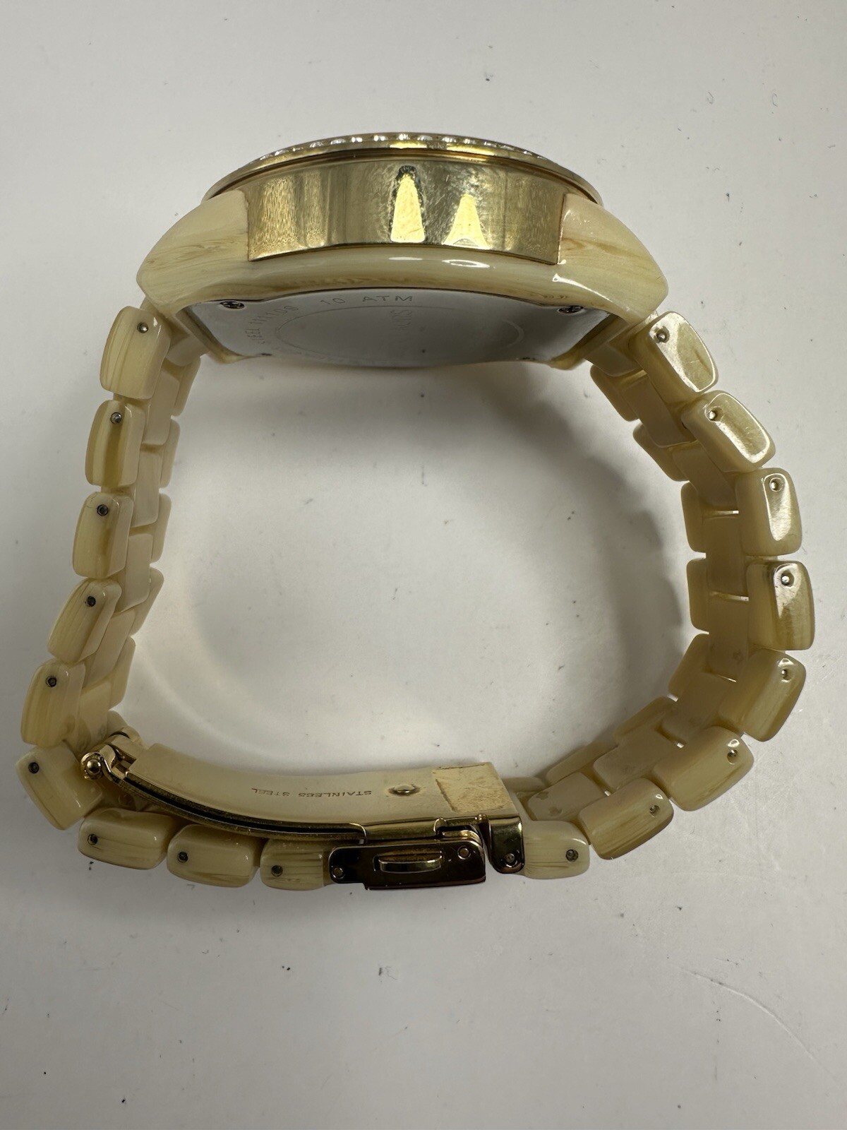 Michael Kors MK-5281 Ladies MOP Watch New Battery 37MM 7″ C94