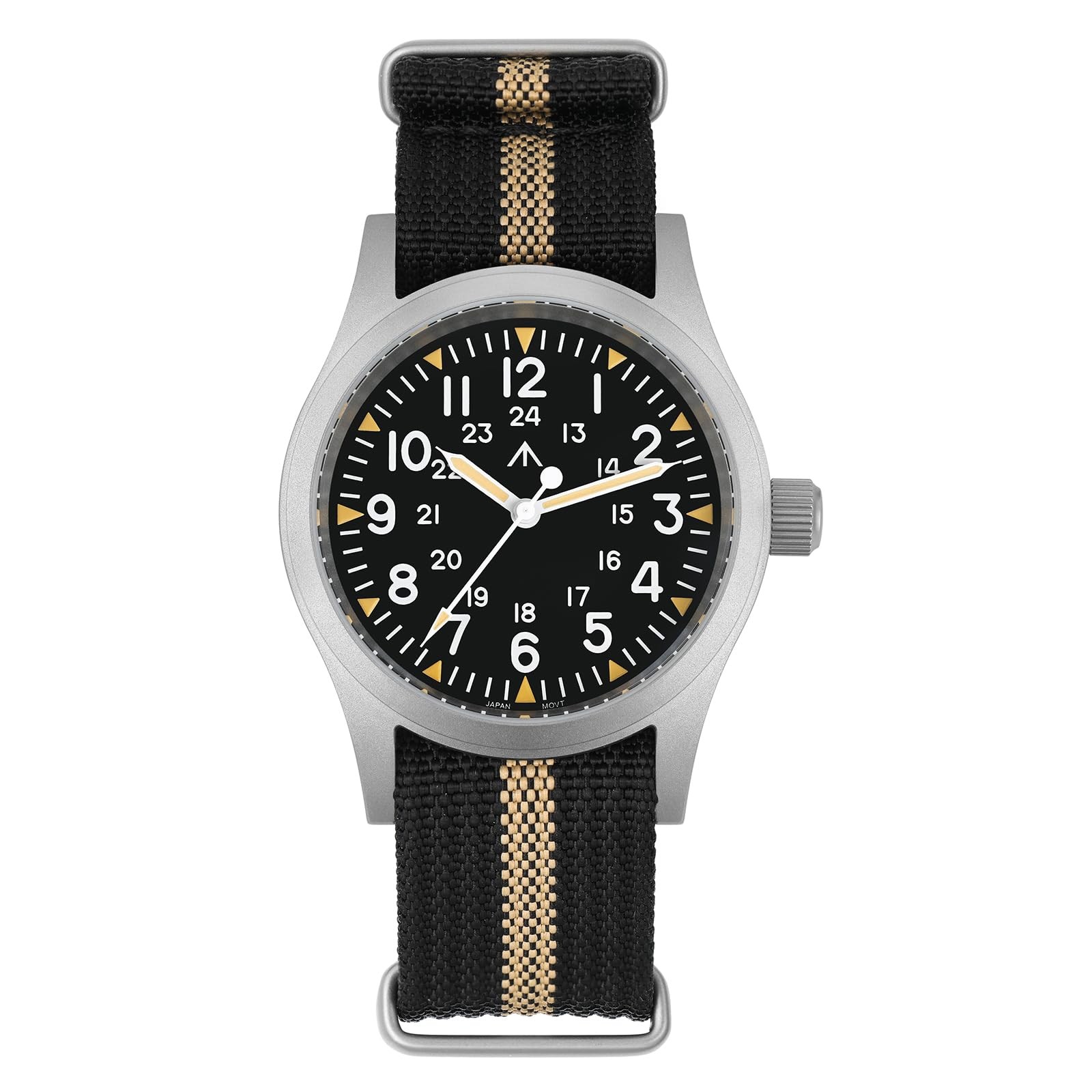 Militado ML05 38mm VH31 Quartz Watch – Domed Sapphire Crystal Field Watch C3 …