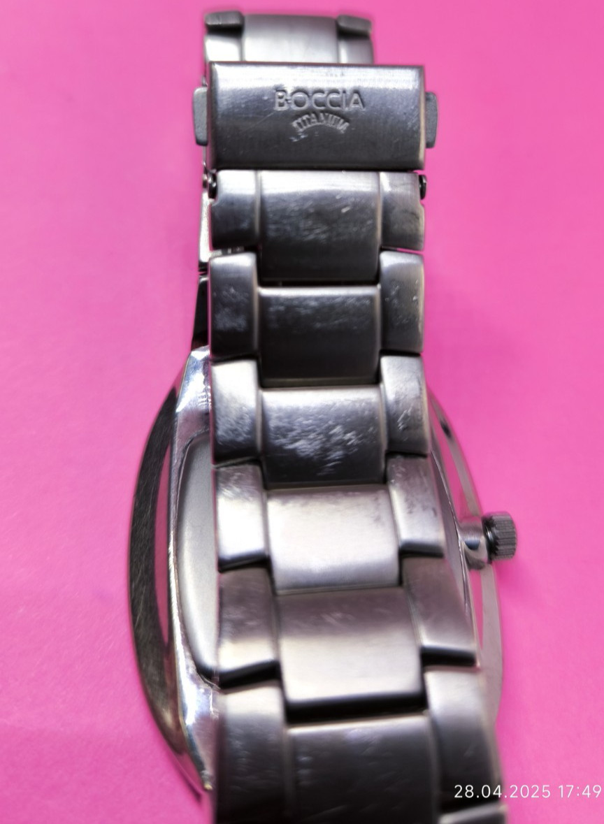 Vintage Boccia Mens Titanium Watch Quartz
