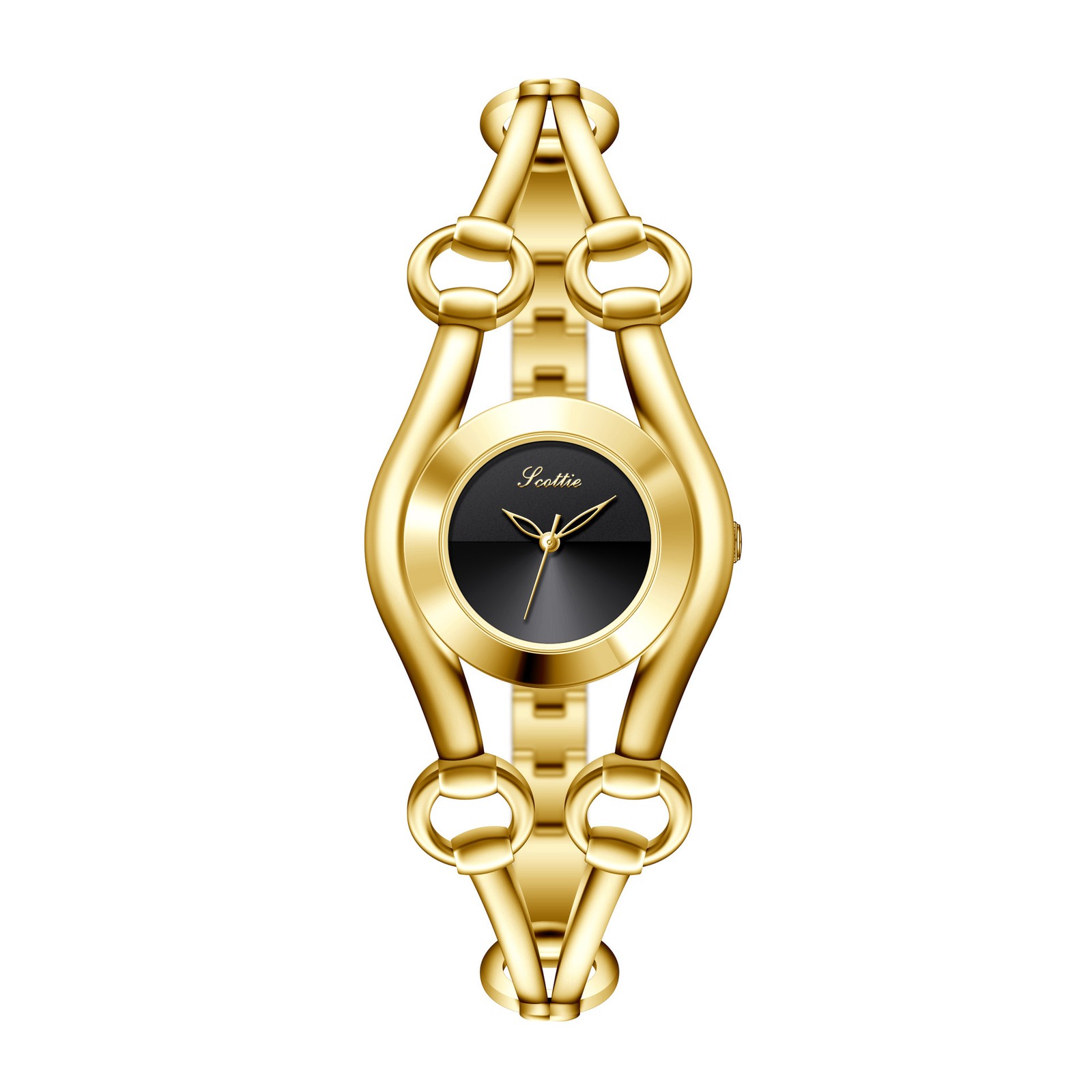 Women Hollow Design Quartz Watch Elegant Jewelry Clasp Fashion Wristwatch New