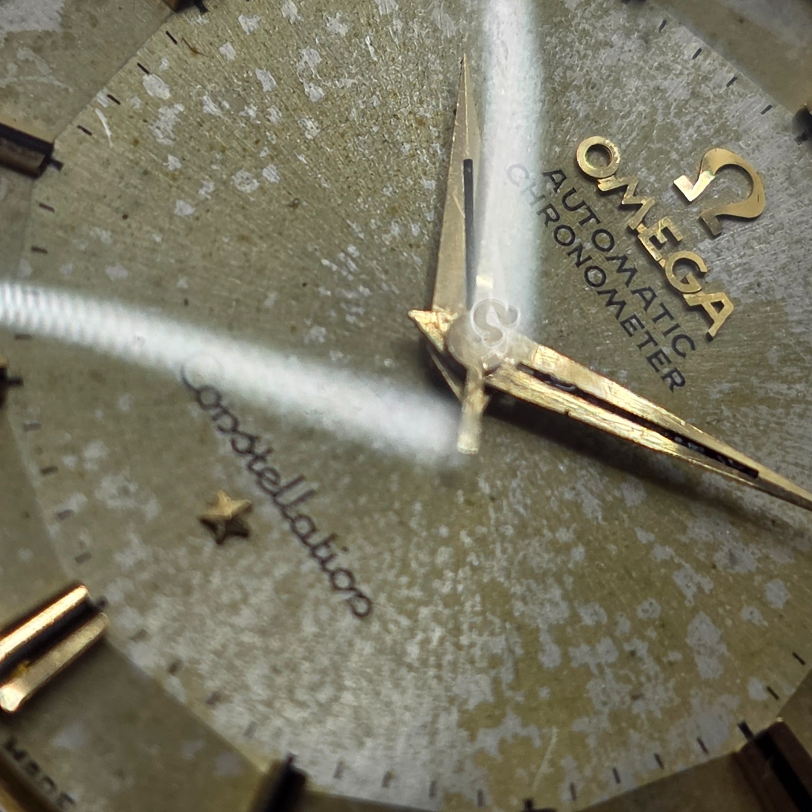 Omega Pie Pan Constellation 18k Solid Gold Automatic Cal. 551 Mens Watch 167.005