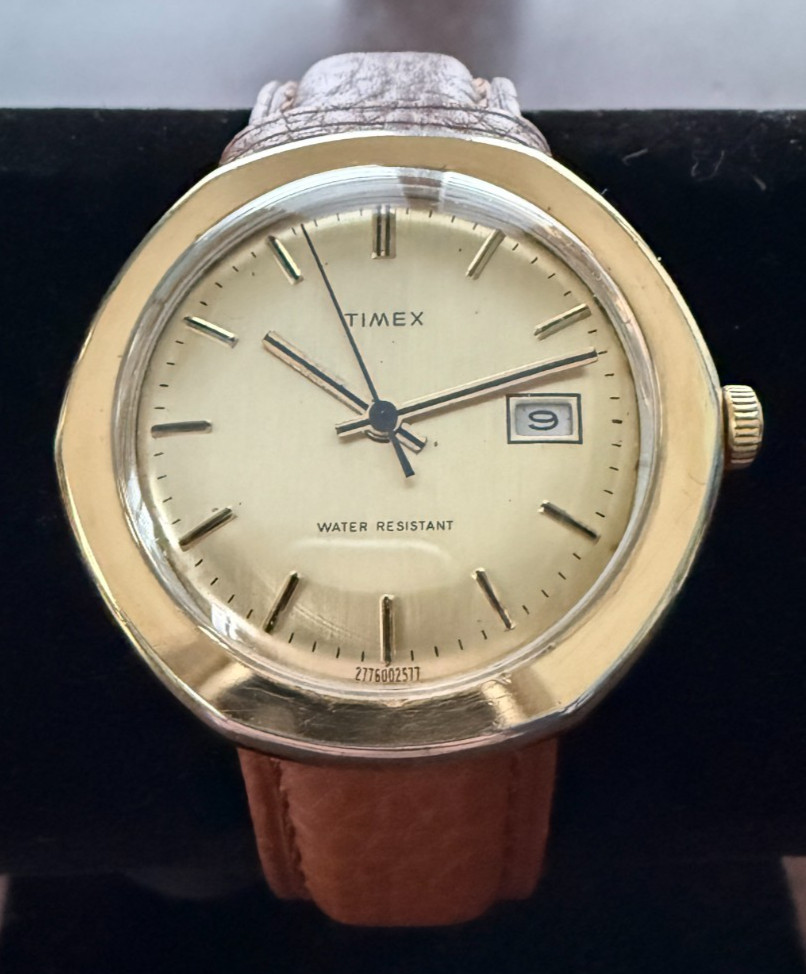 1977 Timex Marlin Calendar 2776002577 Manual Wind 38mm Working Vintage Watch