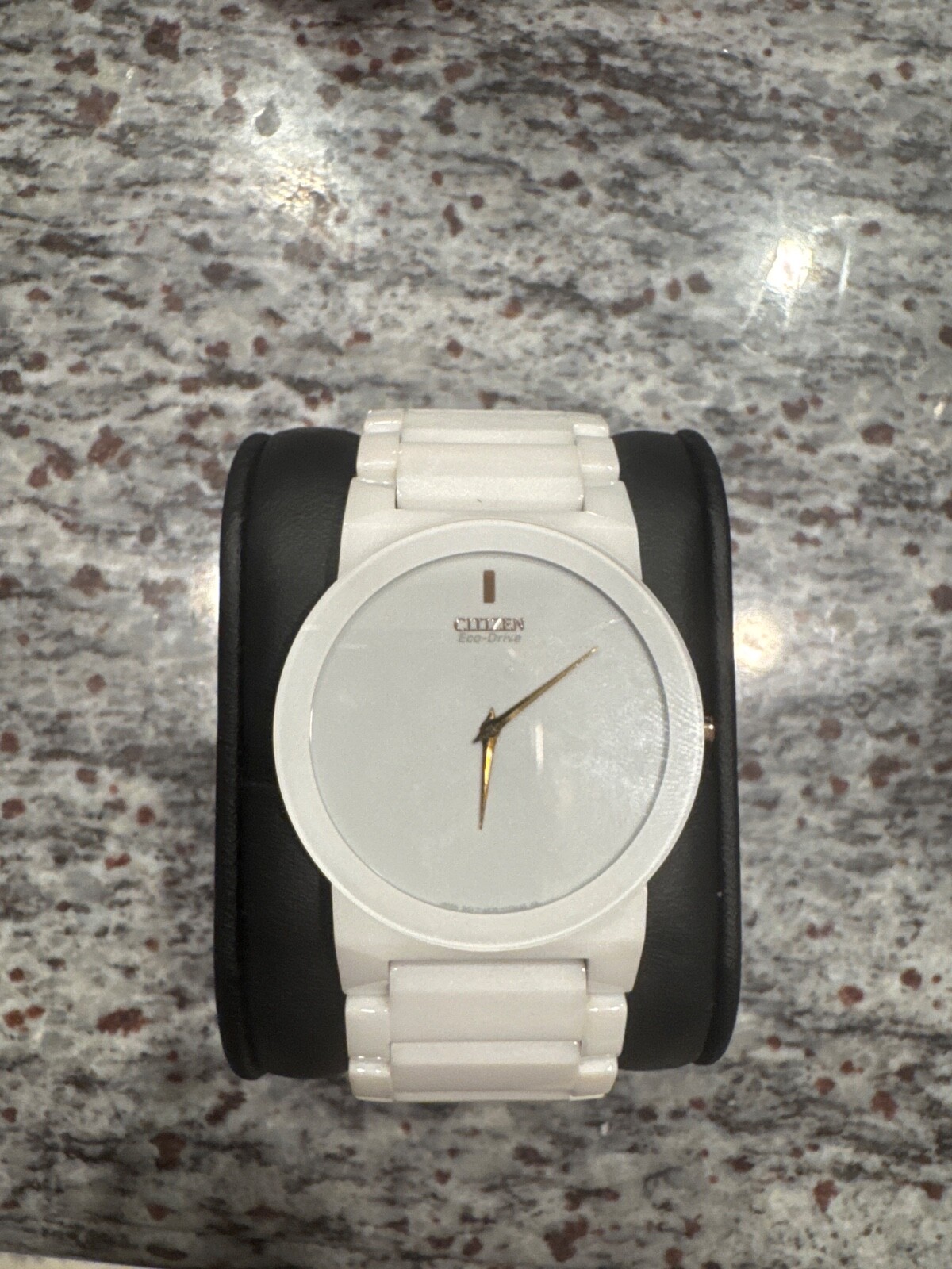 Citizen AR3050-52B White Gold Ceramic Stiletto Eco-Drive Men’s Watch