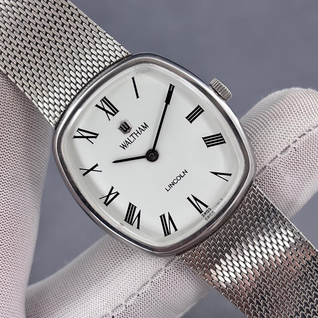 Most Rare!!! Vintage Waltham Lincoln Ellipse Manual Winding Swiss Made Men Watch