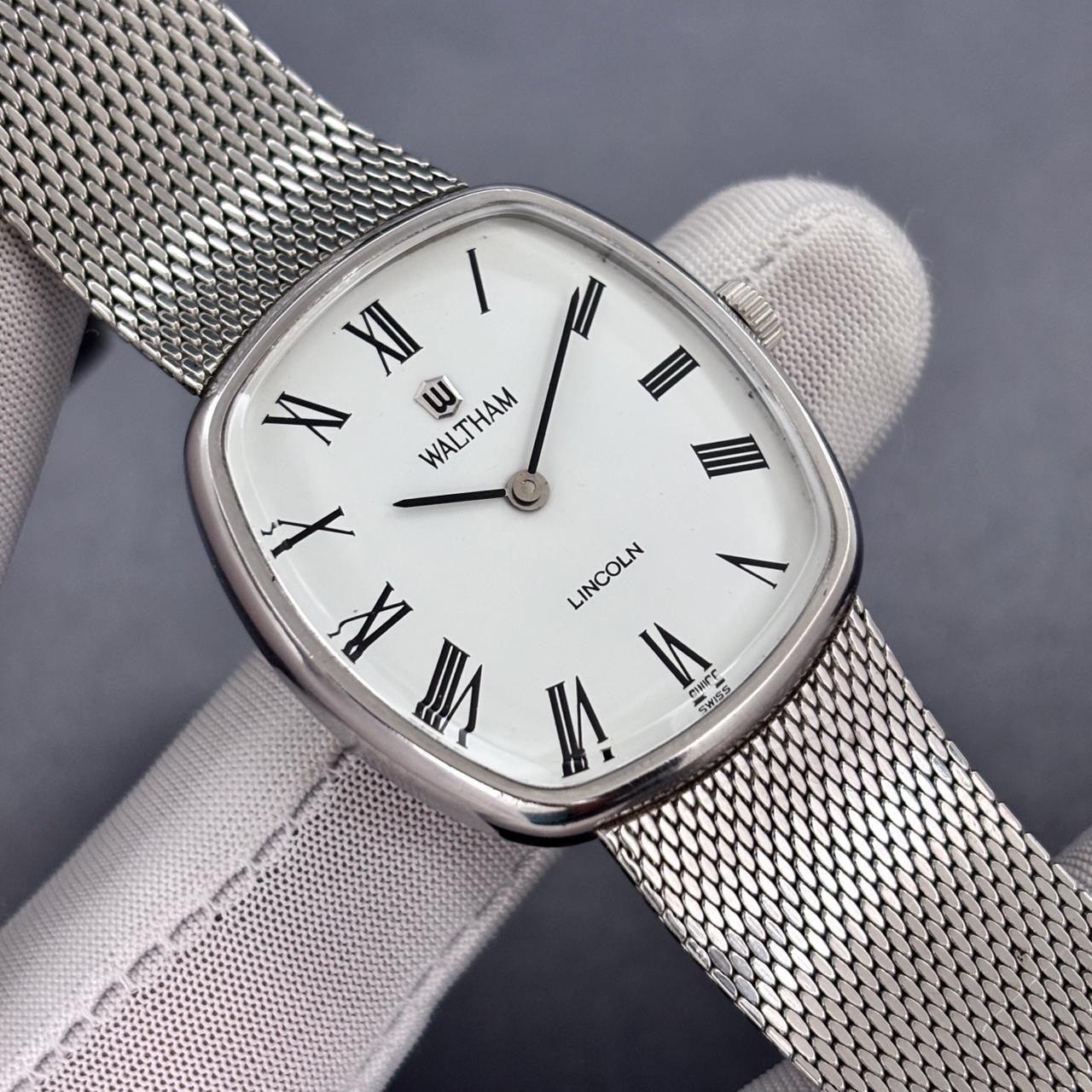 Most Rare!!! Vintage Waltham Lincoln Ellipse Manual Winding Swiss Made Men Watch