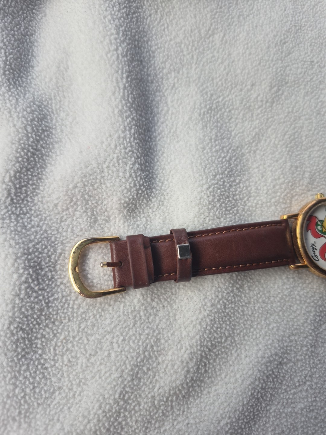 Vintage 1996 Unisex Kellogg’s Corn Flakes «Corny» Gold Tone 33mm Watch