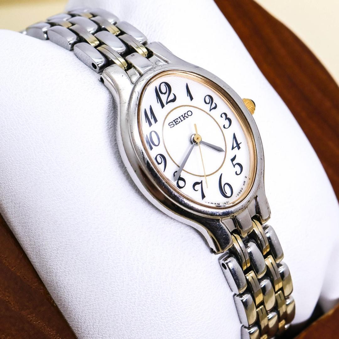 Working SEIKO Oval Stainless Steel Ladies’ Watch, New Battery, Model 3146