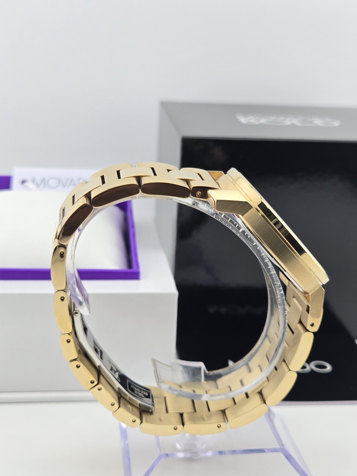 Movado Bold Access Men’s Gold Tone Dial Bracelet Watch – 3600912 ($795 MSRP)