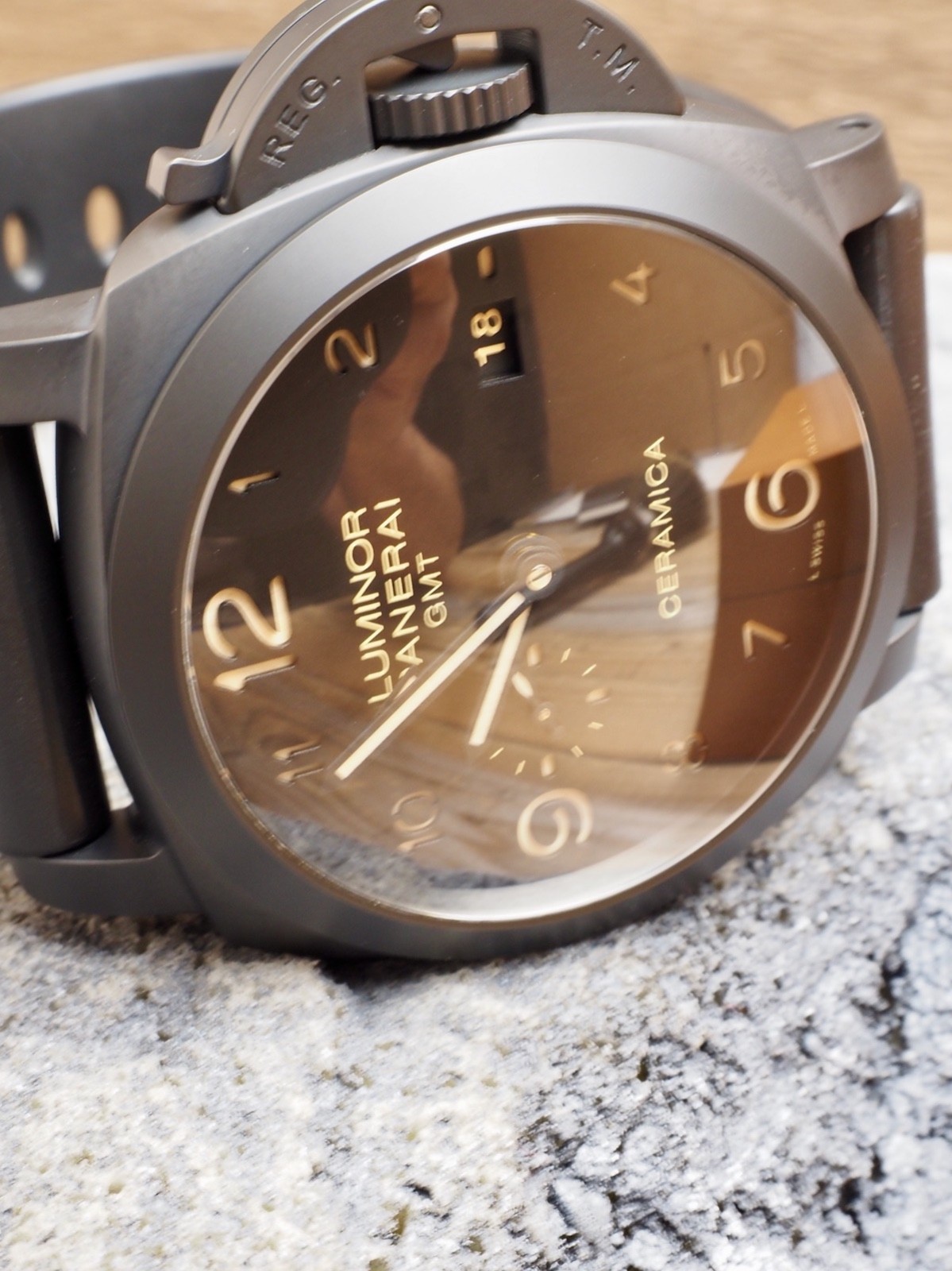 Panerai Luminor 44 Ceramic Ceramica Auto PAM00441 «T» Full Set 2 Straps! CRAZY!