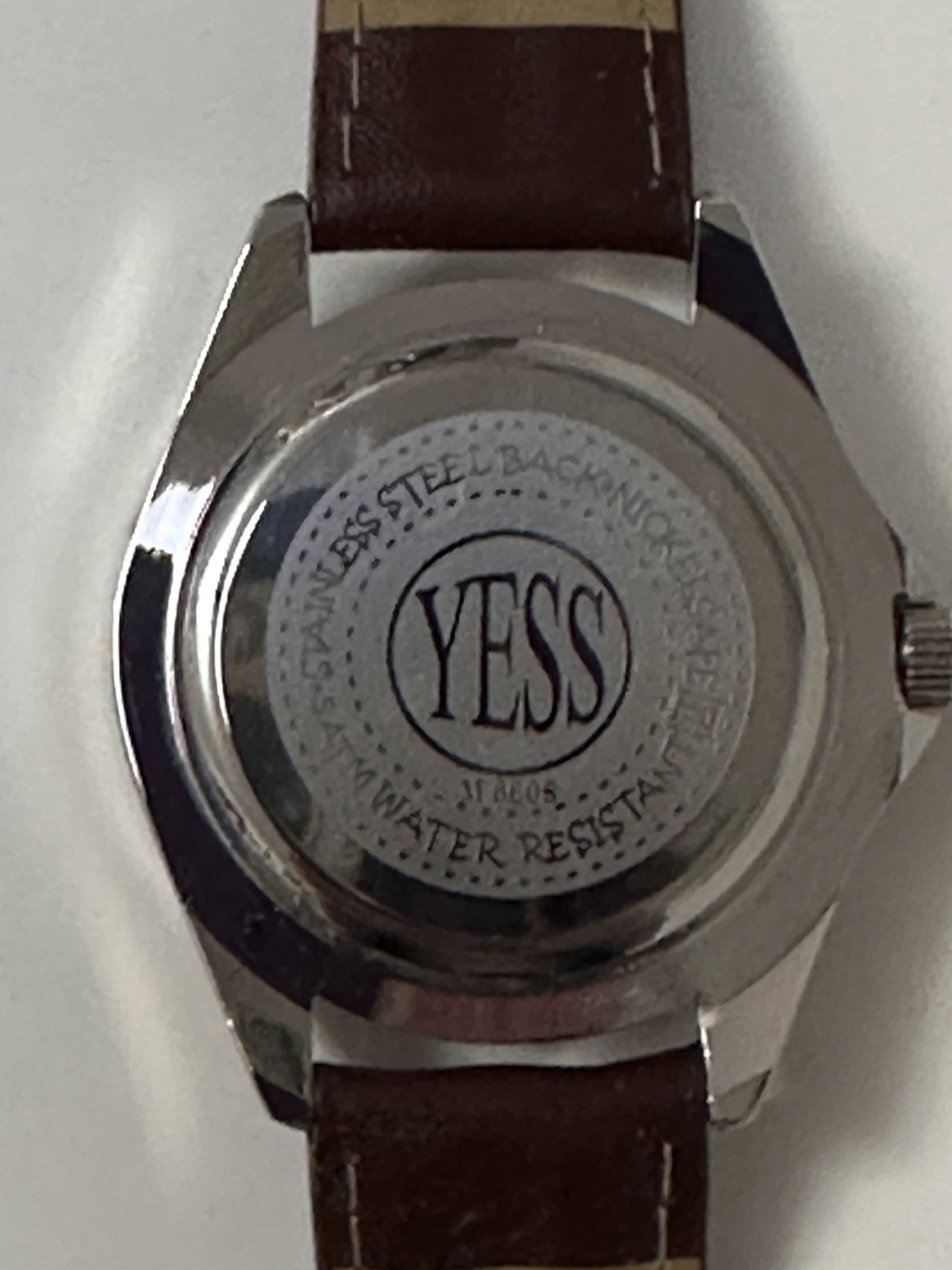 Men’s Yess Wristwatch M6608 Dark Brown Leather Strap Original Gift Box
