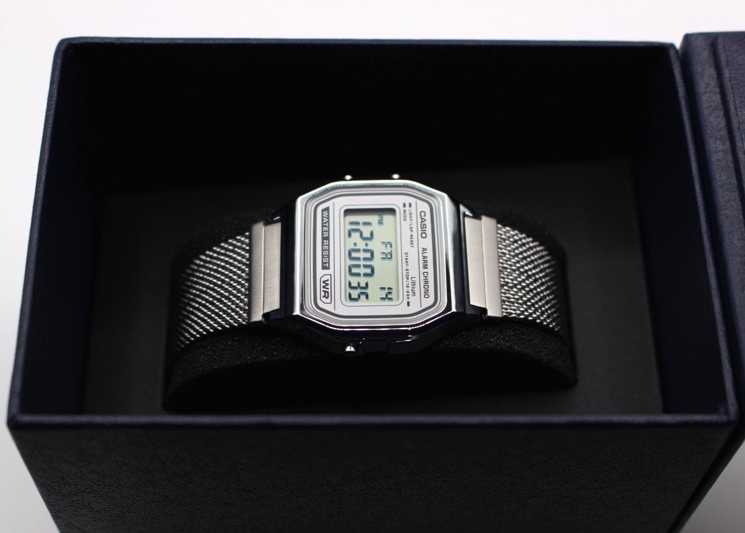 CASIO CLASSIC Series A158WEM-7JF Digital Unisex Silver Dial Stainless Steel