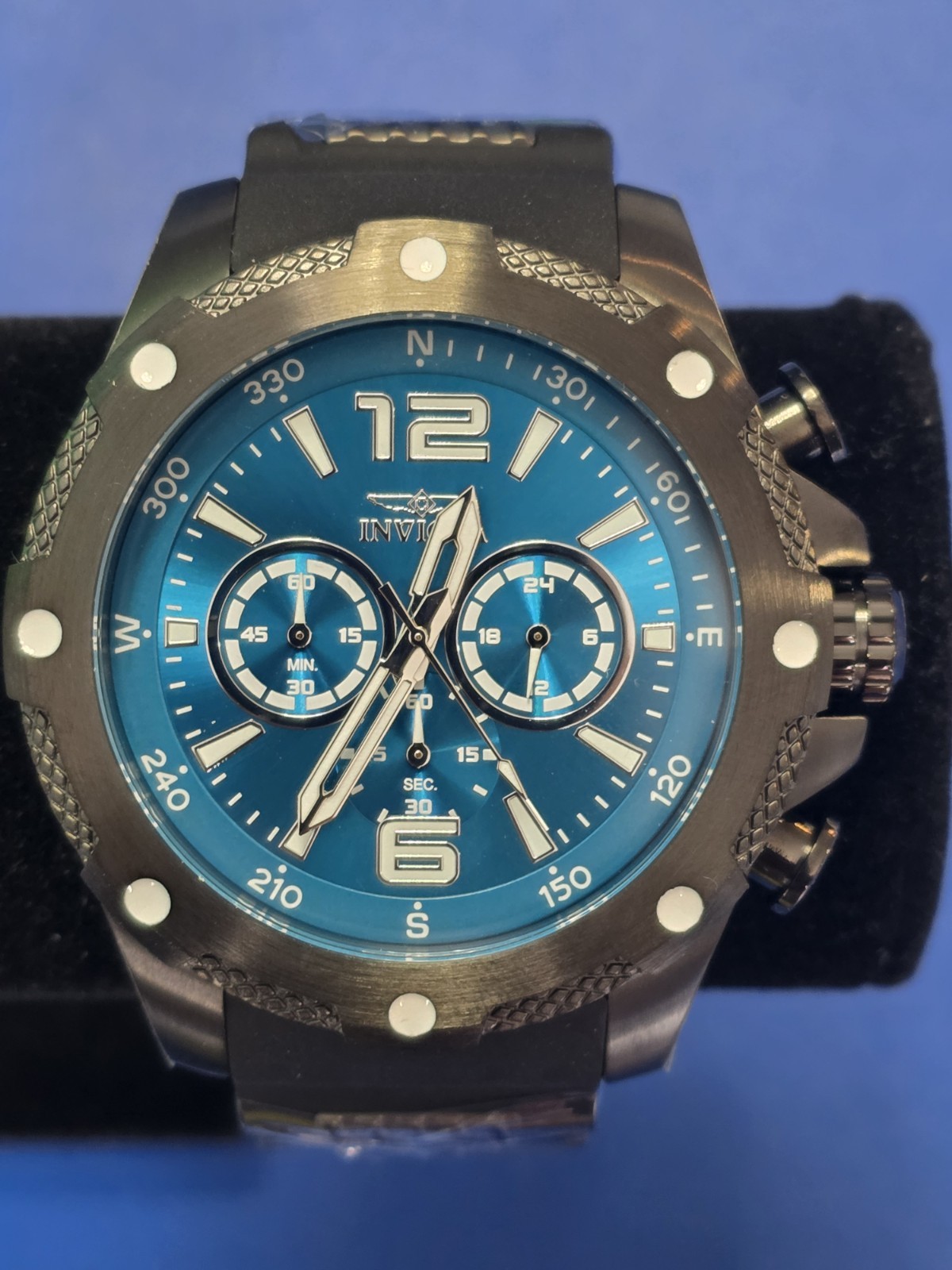 Invicta I-Force Stainless Steel Men’S Quartz Watch – Blue Chronograph Dial-50MM
