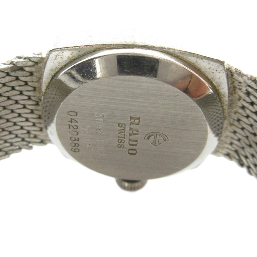 Rado 5518 Manual Winding Ladies Watch Blue Dial Silver Steel 20mm AB