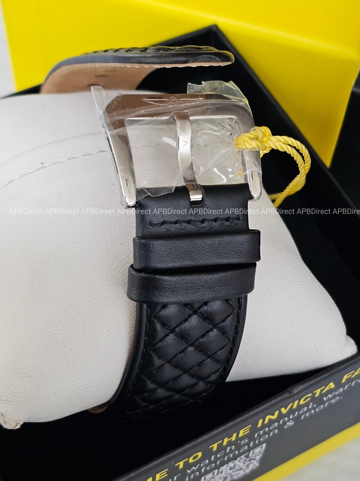Invicta – S1 Rally – Swiss Z60 Chronograph Silver / Black Leather Mens Watch