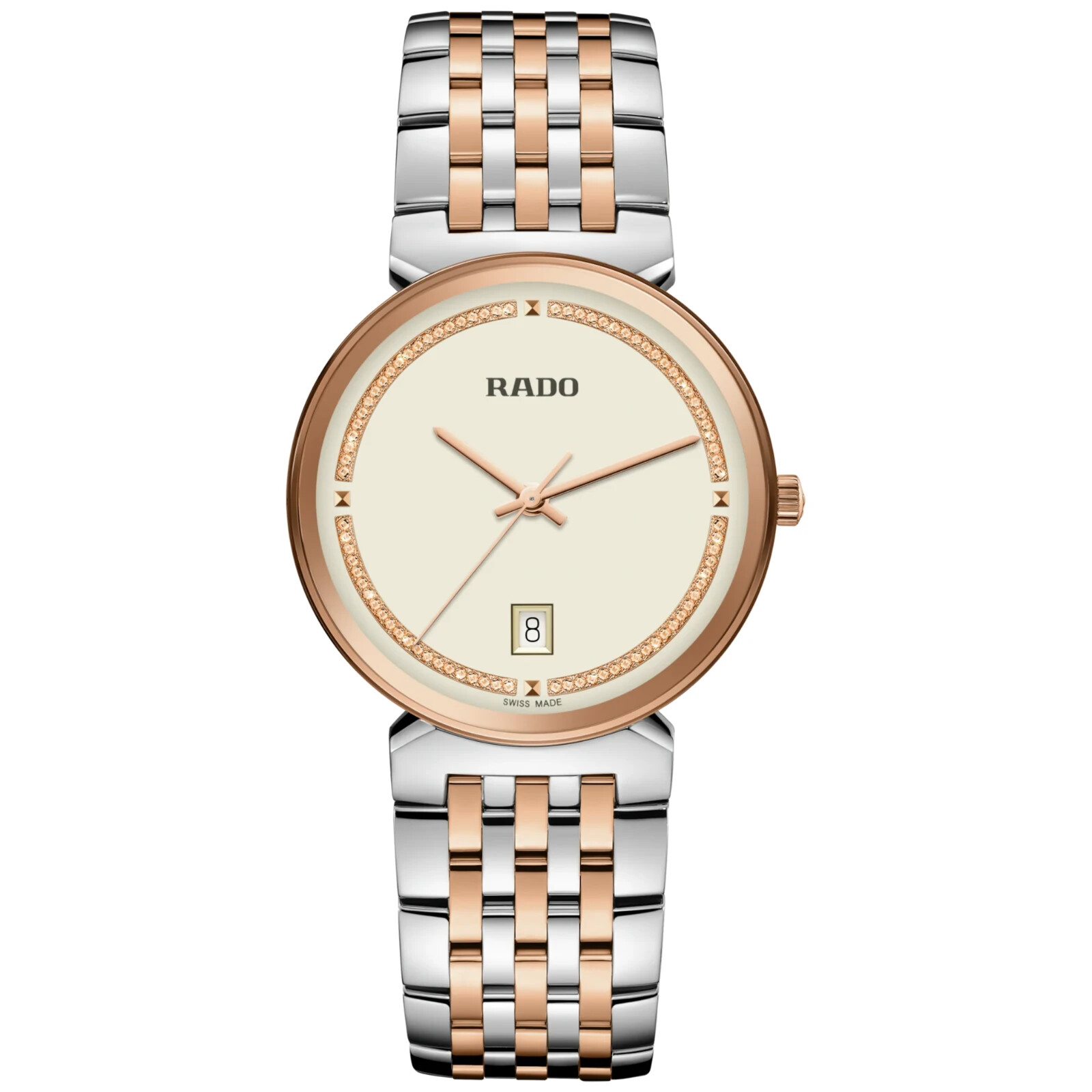 New Rado Florence Stainless Steel Champagne Dial Men’s Watch R48912403