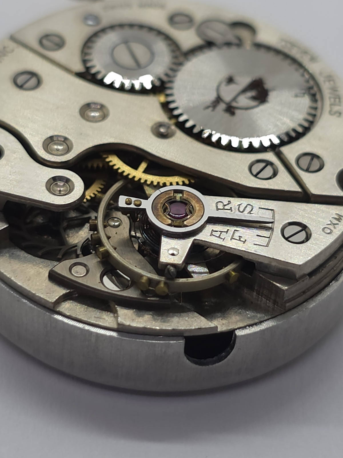 Vintage O. Maire INC Cal. OM 115 Good Main Spring Stem Watch Movement Uhren