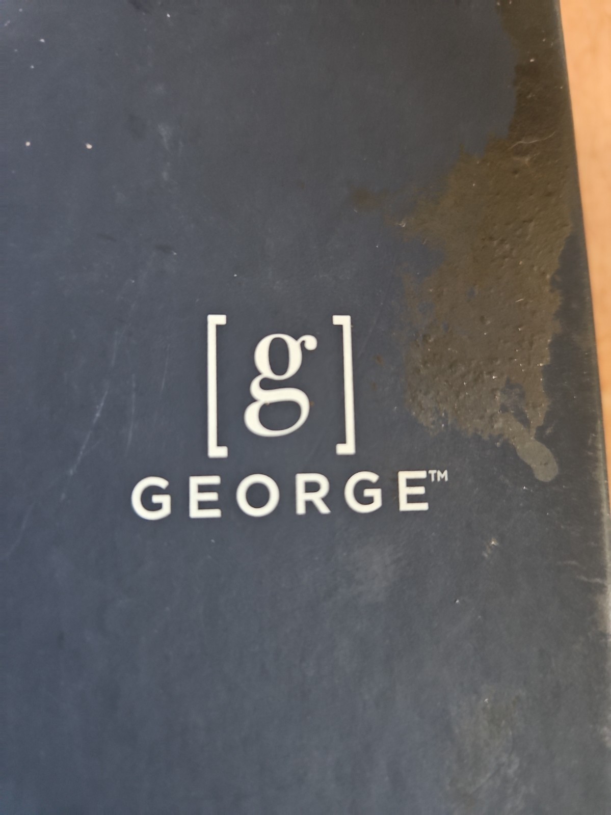 George Men’s Watch Vegan Leather Analog Quartz Movement Water Resistant NIB