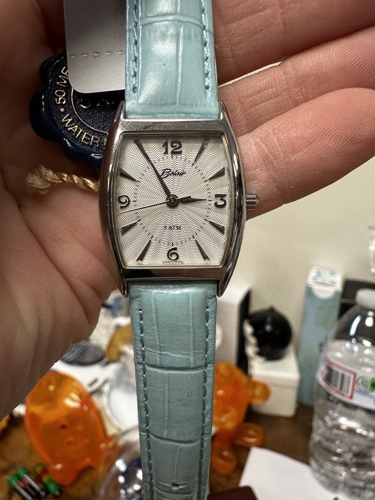 new Belair Cambridge 1063 Watch Interchangeable Leather Strap Box Swiss Quartz