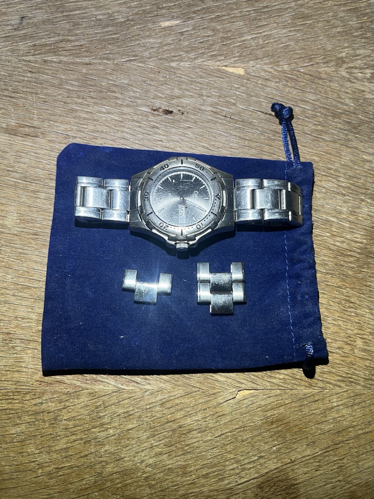 Caravelle Quartz Men’s Stainless Steel Silver Bracelet Watch Day/Date 50m