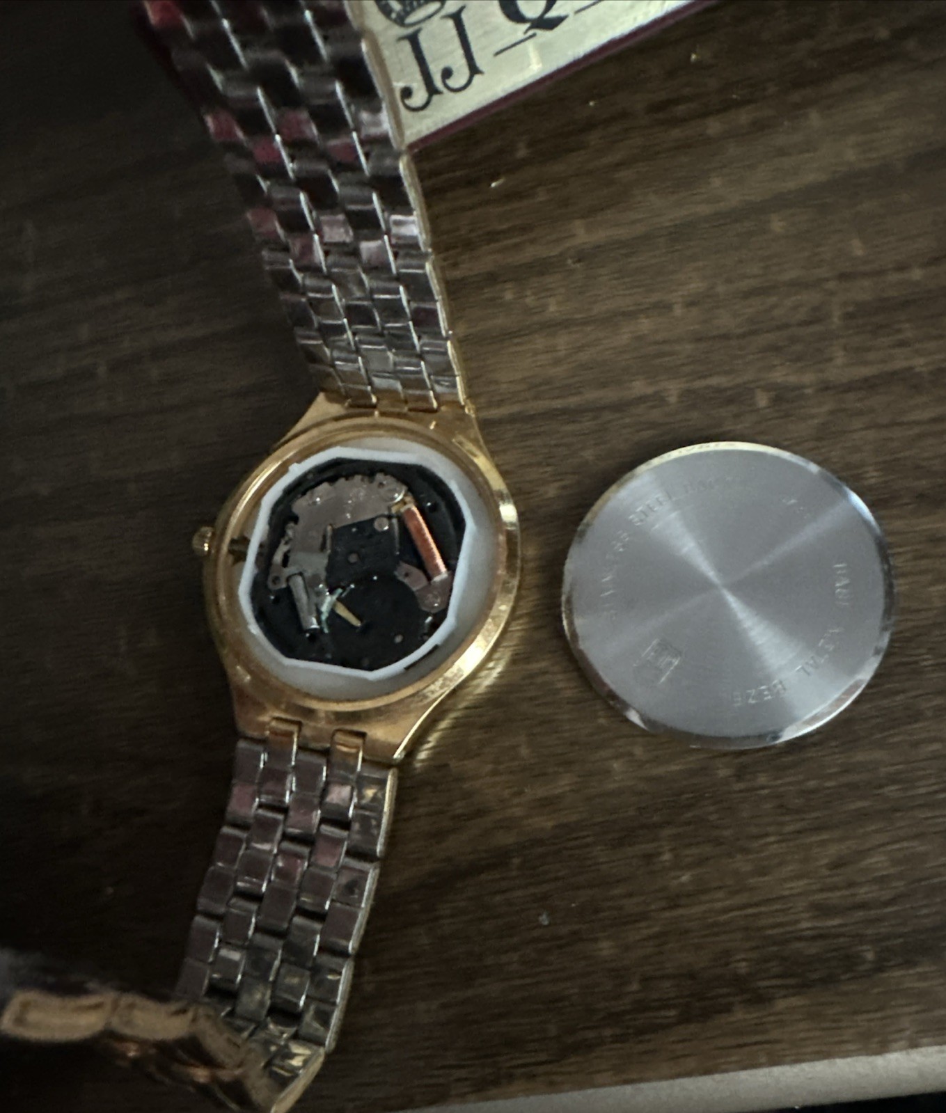 Jules Jurgensen 6870 Gold Quartz With Real Diamonds Day/Date Original Box