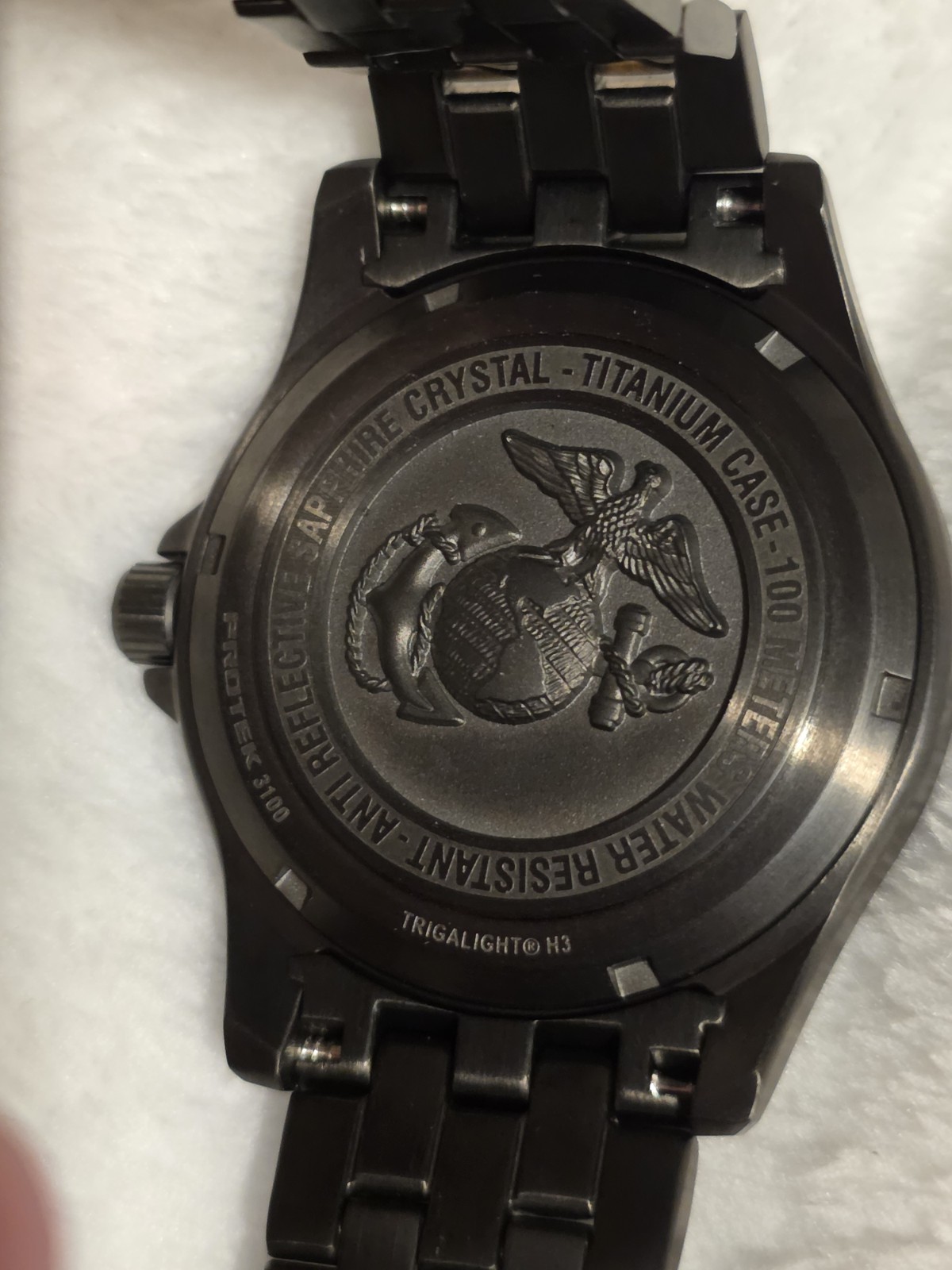 ProTek USMC Titanium Quartz Field Watch Model PT3102BR
