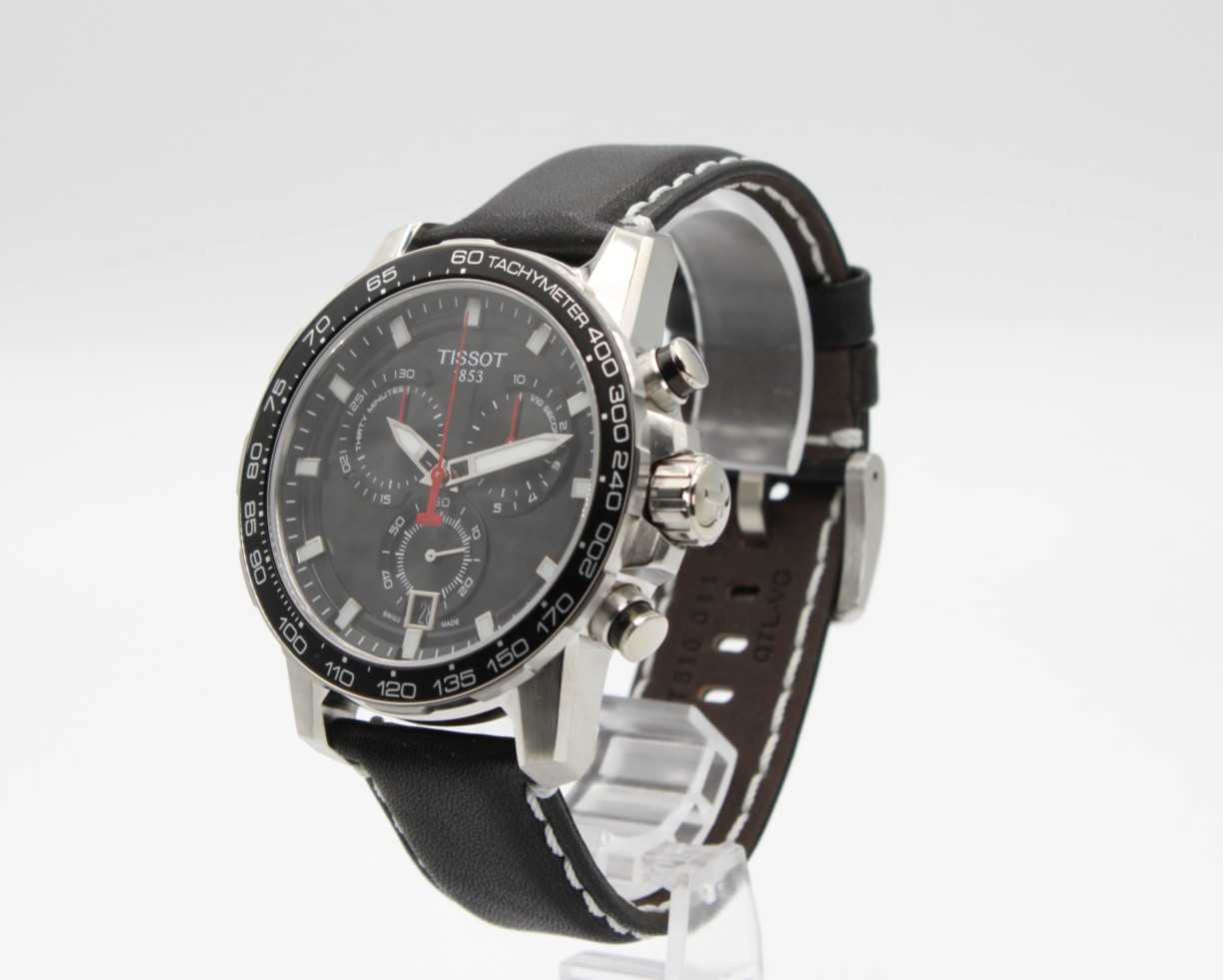 TISSOT Supersport Chrono T125.617.16.051.00 Quartz Black Dial Men’s Watch 45.5mm