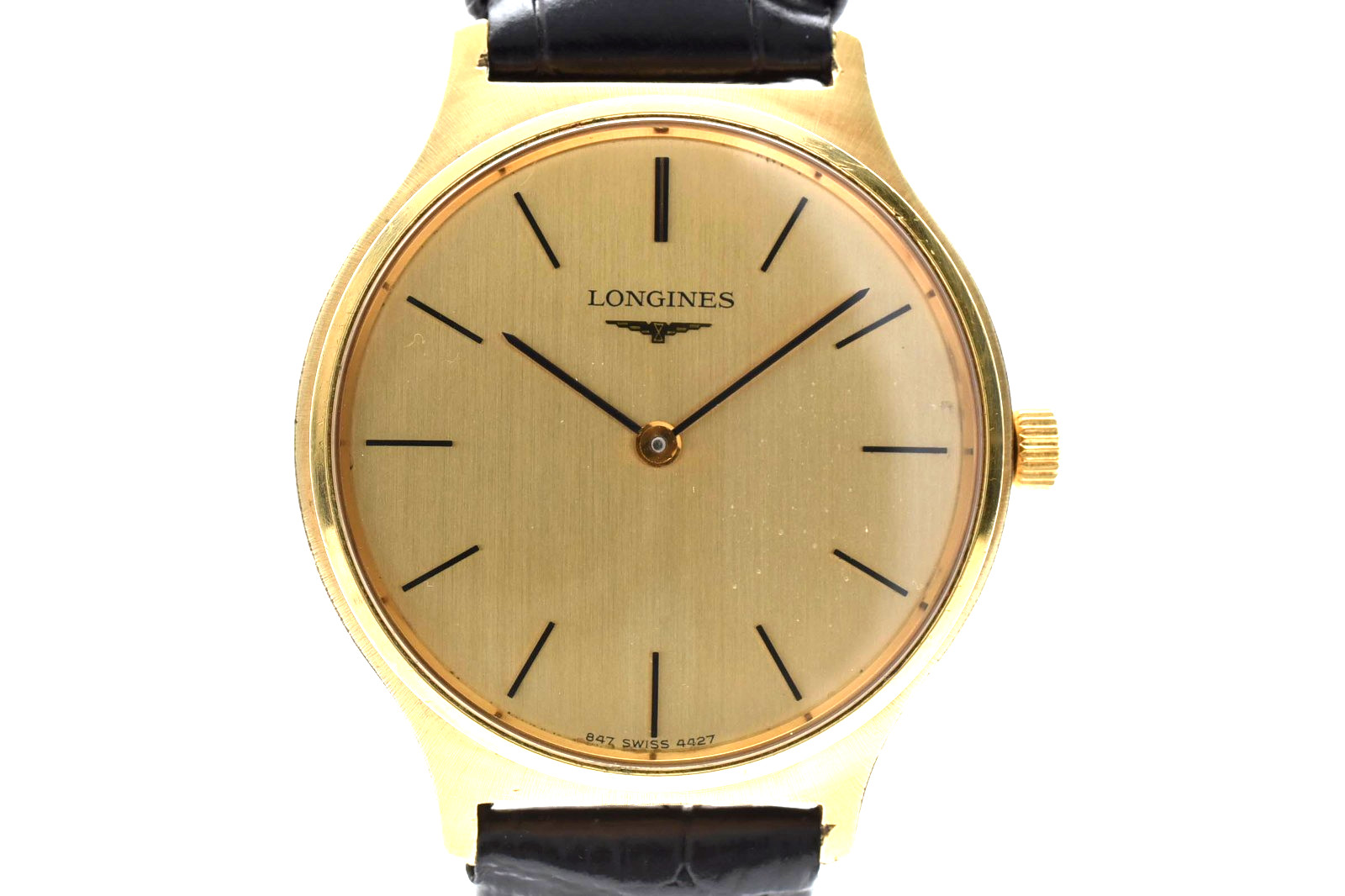 ▶️ Vintage [ Exc+5 ] Longines 4427 Cal.847 Gold Hand-winding Unisex watch JAPAN